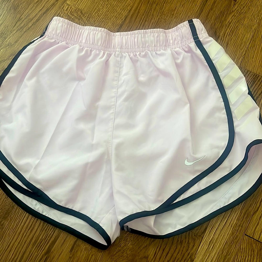 Nike light pink tempo dri-fit shorts